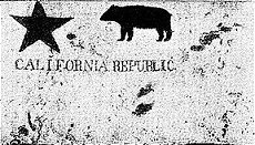 Replica Of The First Bear Flag