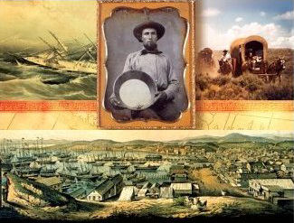 1849 Gold Rush - They Came to California By Land And Sea
